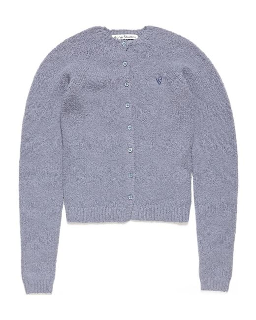 Acne Blue Button-Up Cardigan