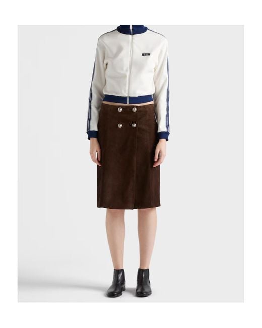 Prada Blue Zip-Up Fleece Jacket