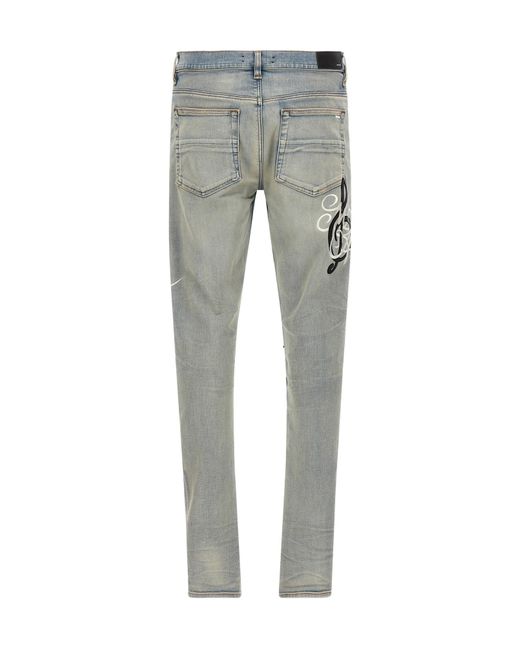 Amiri Blue Belt-Loop Jeans for men