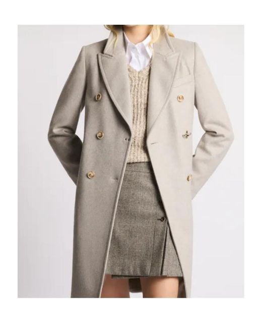 Fay Natural Double-Breasted Coat