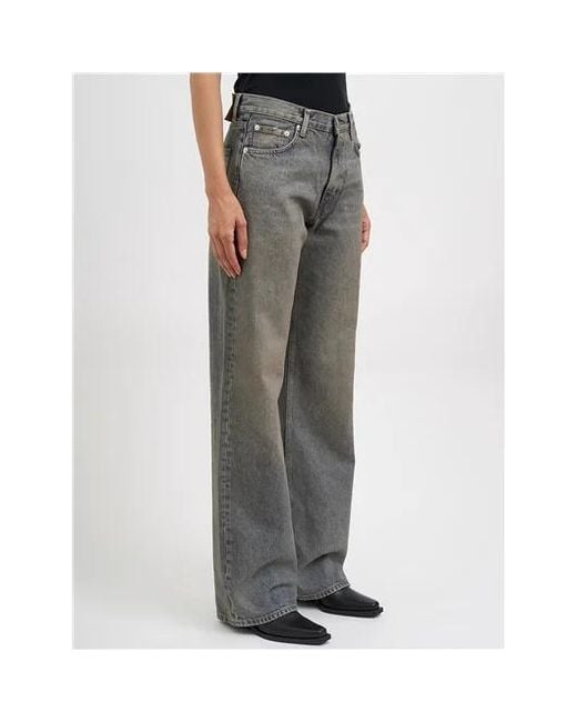 Haikure Gray Logo Jeans