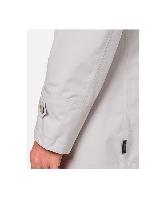 Herno Gray Long Sleeved Button-Up Jacket for men