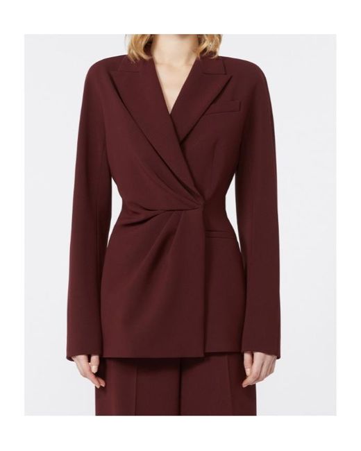 Max Mara Purple Wrap Jacket