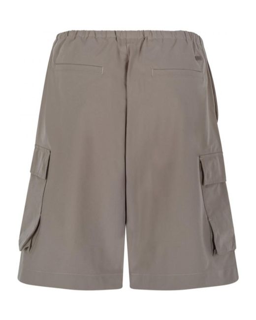 Herno Gray Drawstring Shorts