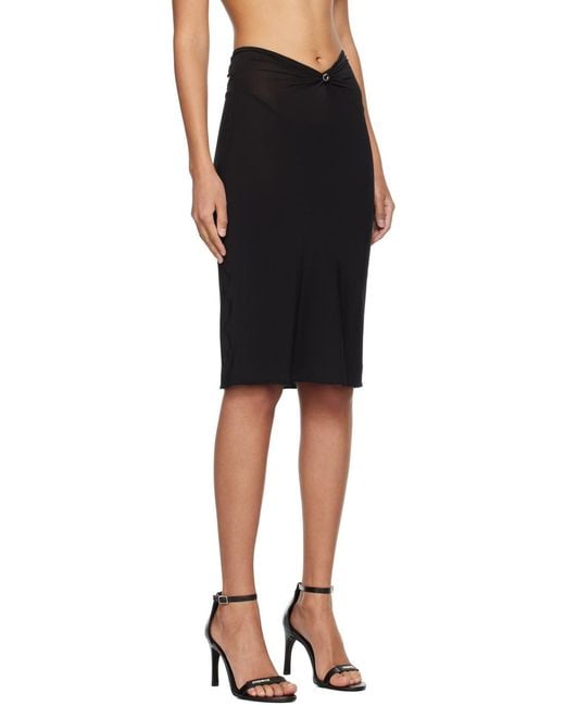 Coperni Black Triangular Mid-Length Dress