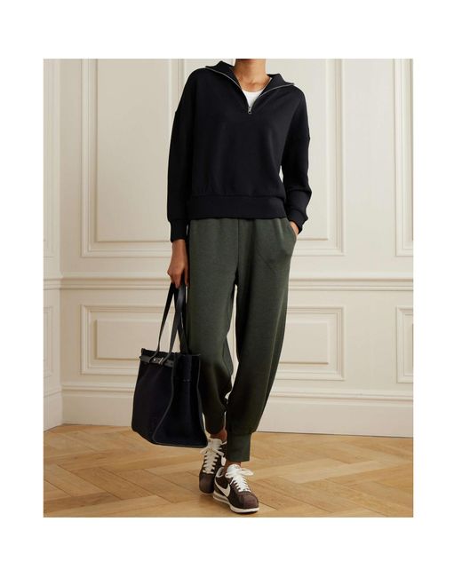 Varley Black Hawley Zip-Up Sweatshirt