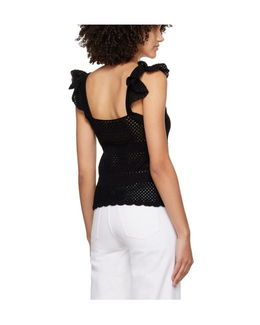 A.P.C. Black Needle Knitted Vest