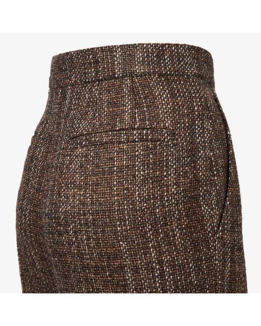 Fendi Brown High-Waisted Flared Pants
