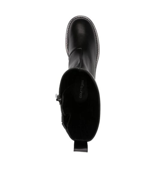 Courreges Black Ankle Boots
