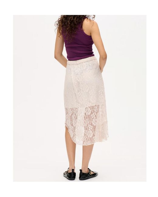 Baum und Pferdgarten Natural Selmo Lace Midi Skirt