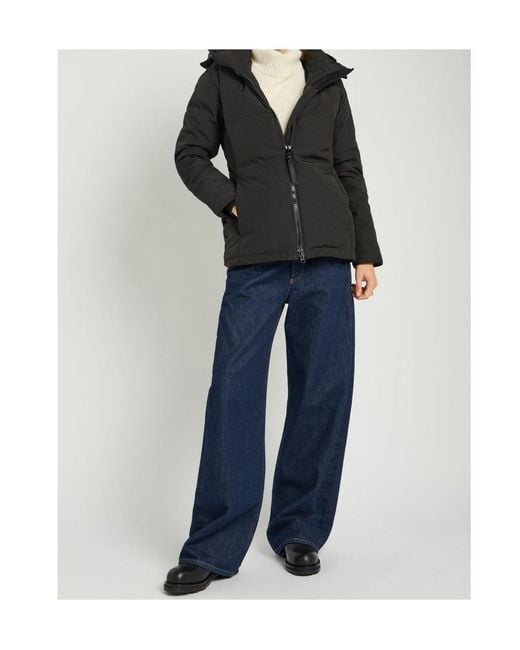 Canada Goose Black Chelsea Padded Arctic-Tech Parka Coat