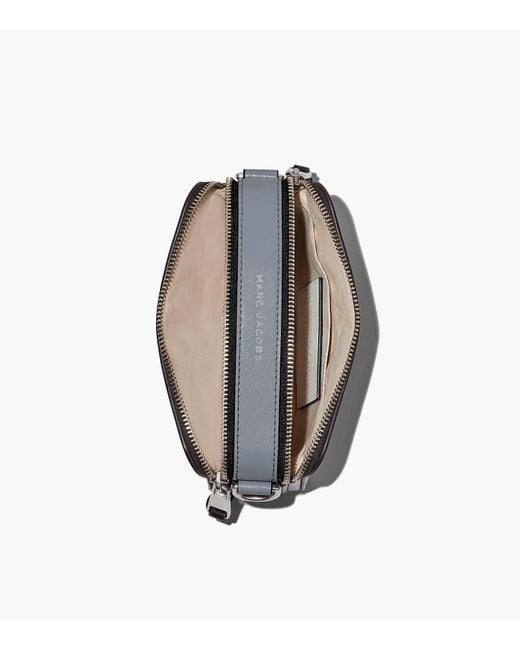 Marc Jacobs Metallic The Snapshot Logo Plaque Crossbody Bag