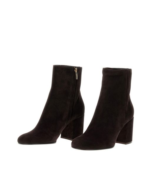 Gianvito Rossi Black Joelle Round Toe Boots