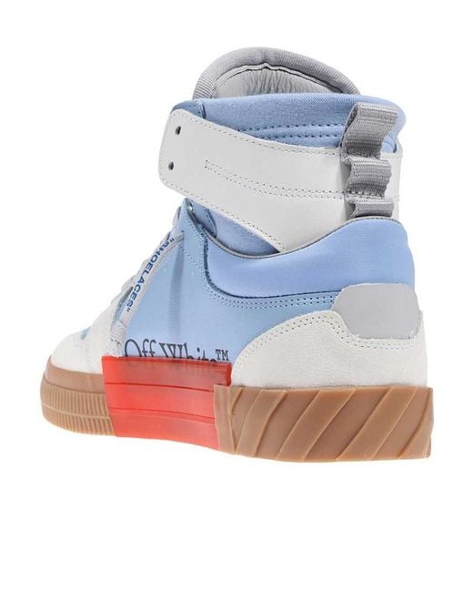 Off-White c/o Virgil Abloh Blue Floating Arrow High-Top Sneakers for men