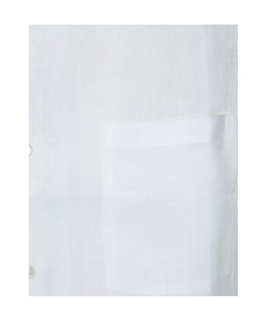 Herno White Short Sleeved Buttoned Shirt for men