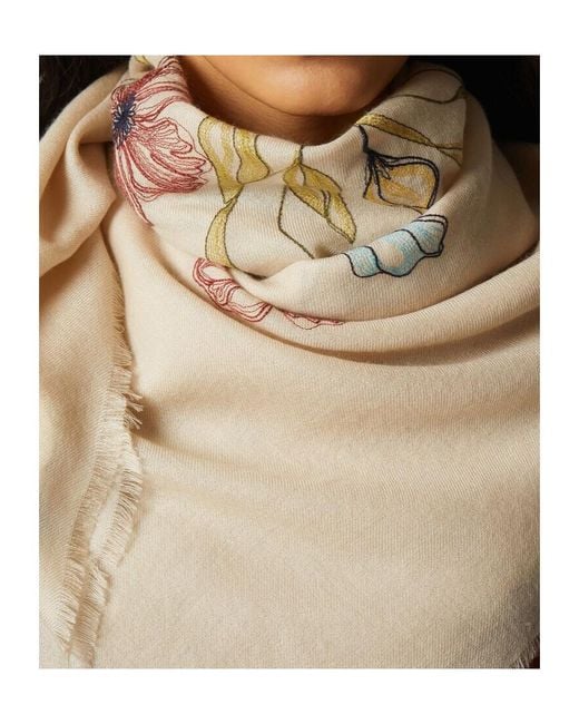 Loro Piana Natural Il Bouquet Shawl
