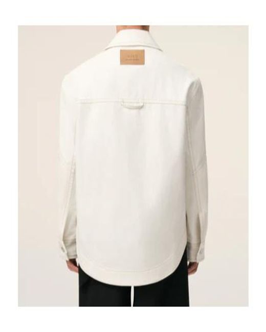 AMI White Ami Worker Buttoned Jacket for men
