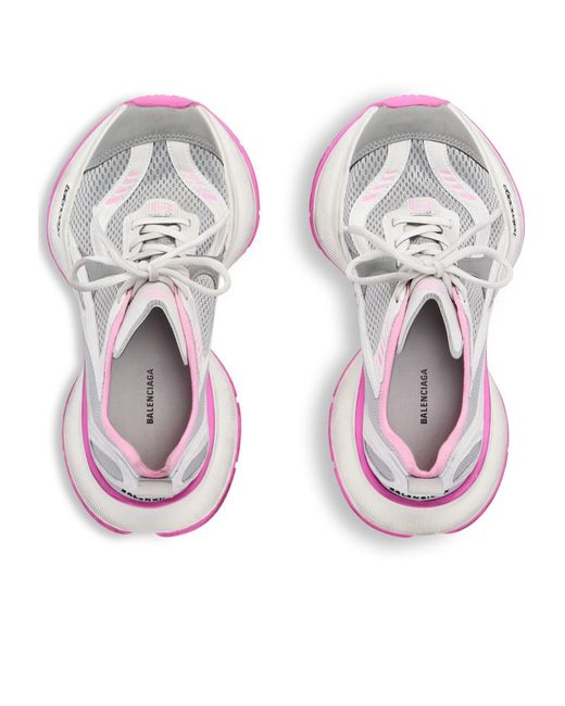 Balenciaga Pink Circuit Low-Top Sneakers