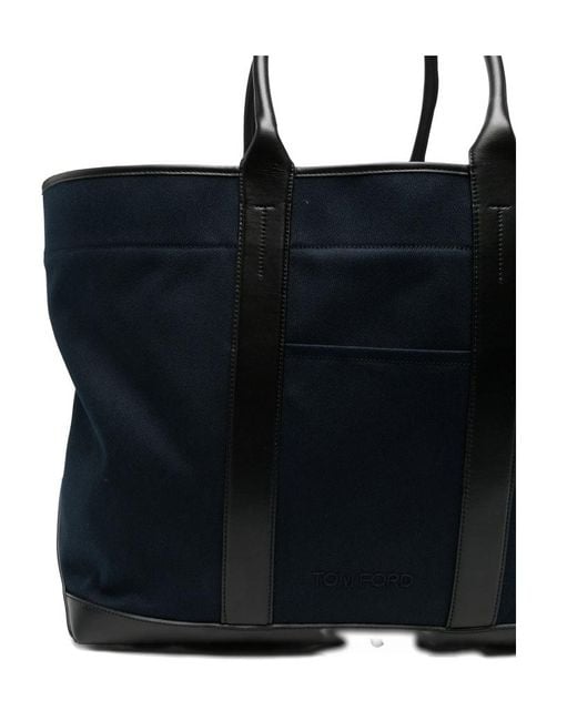 Tom Ford Black Top-Handle Tote Bag for men