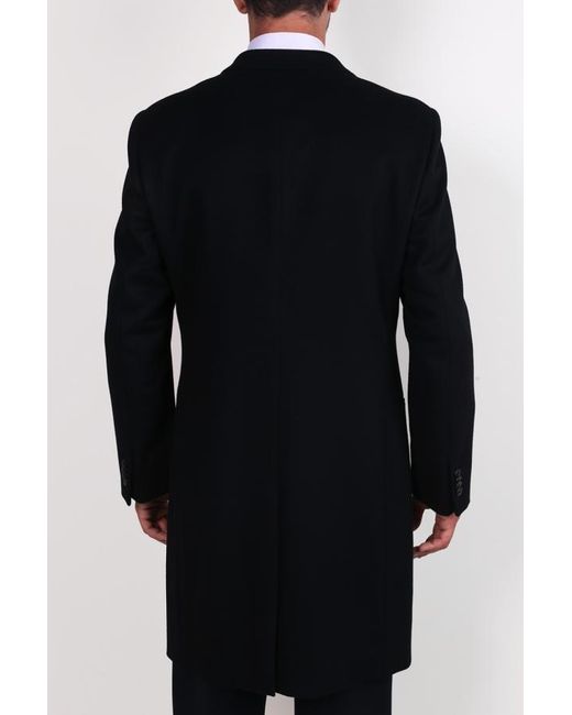 Giorgio Armani Black Lapel Coat for men