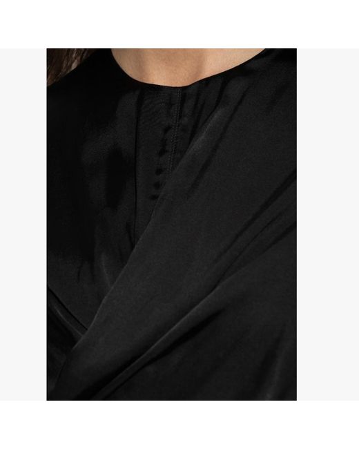 Isabel Marant Black Long Sleeve Crewneck Top