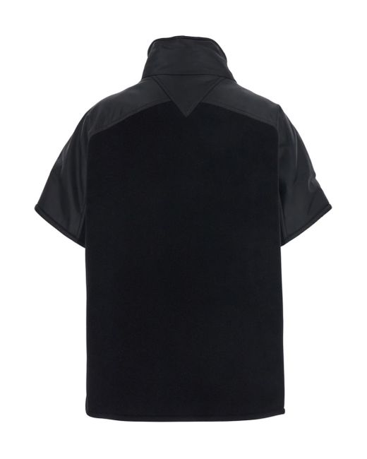 Pinko Black Short-Sleeved Stand-Up Collar Jacket