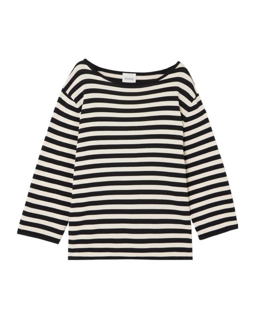 Posse Black Darcy Striped Top