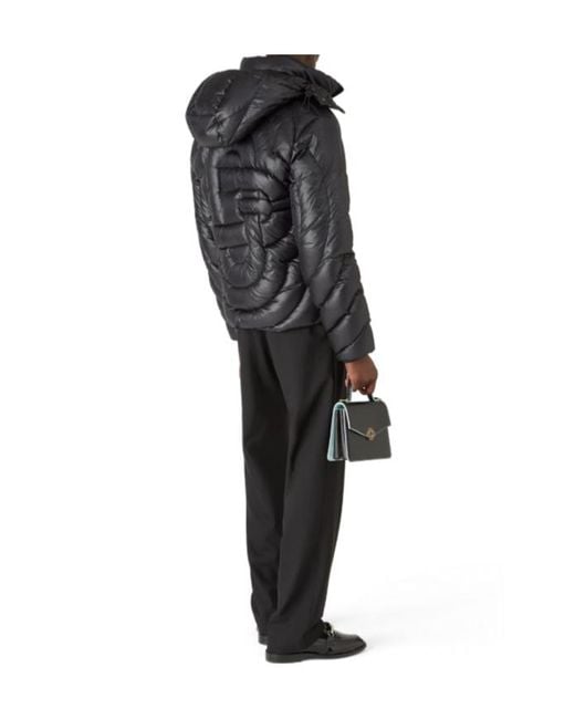 Casablanca Black Monogram Quilted Puffer Jacket for men