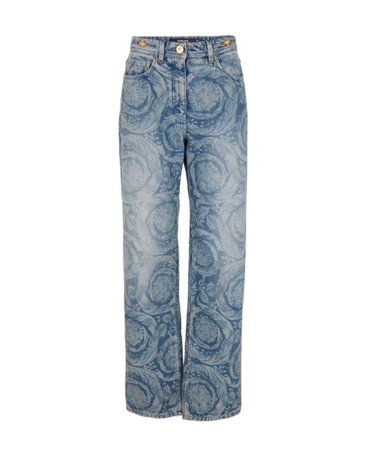 Versace Blue Wide Jeans