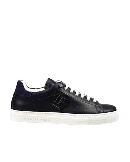 Philipp Plein Black Logo Casual Sneakers for men