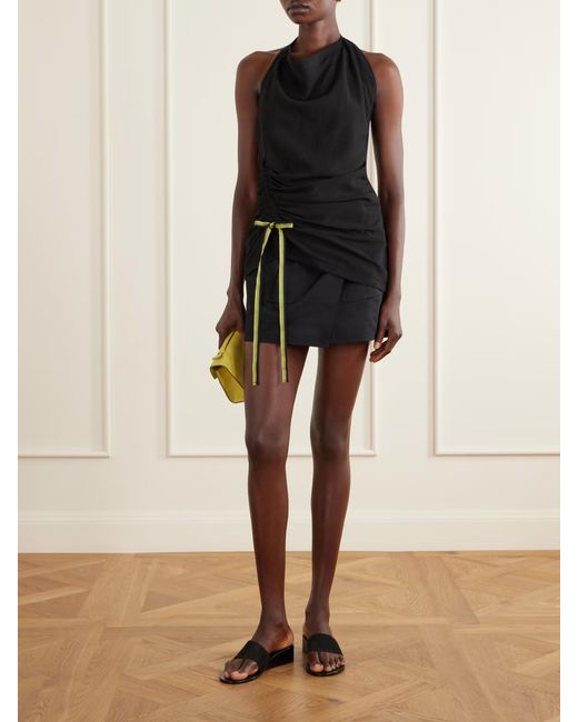 Proenza Schouler Black Bruni Belted Shorts