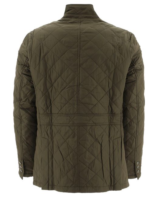 Barbour Green Lutz Quilted Jacket for men