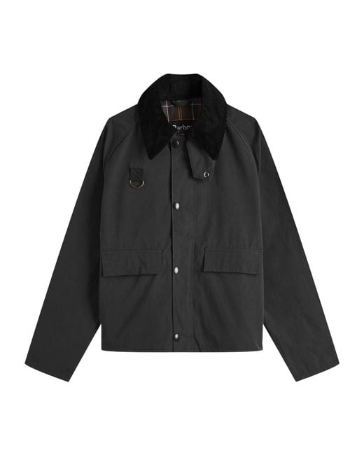 Barbour Black Long Sleeved High-Neck Jacket for men