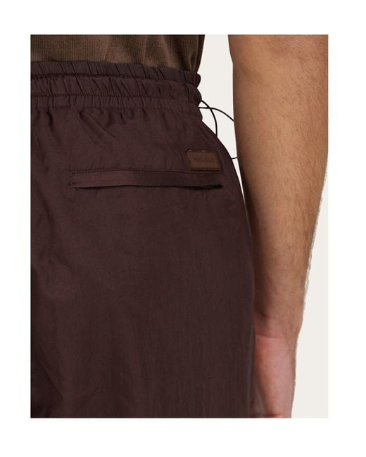 Ferragamo Brown Ferragamo Drawstring Joggers for men