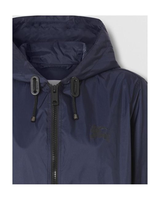 Burberry Blue Logo Casual Jacket