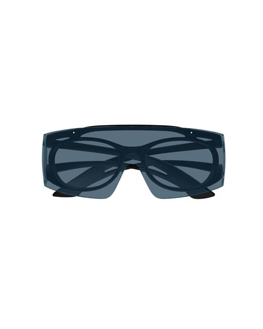 McQueen Blue Eyewear Oval Frame Sunglasses for men