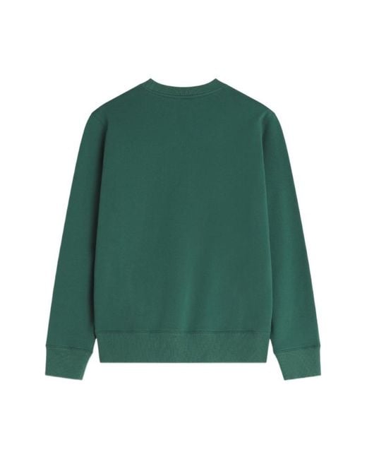 Maison Kitsuné Green Maison Kitsuné Fox Head Regular Sweatshirt for men