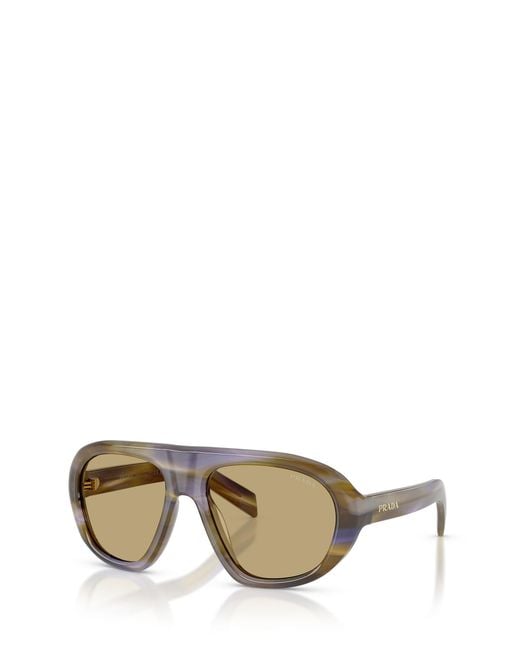 Prada Multicolor Eyewear Oversized Pilot Sunglasses