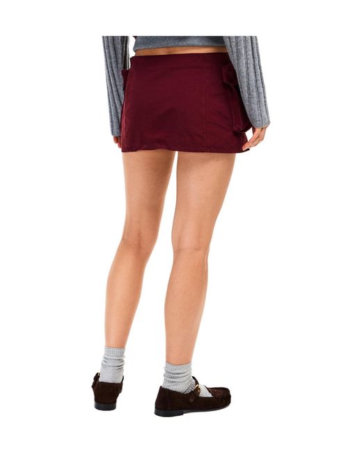 Miu Miu Red Workwear Mini Skirt