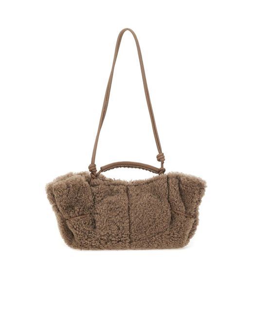 Hereu White Knotted Shoulder Bag