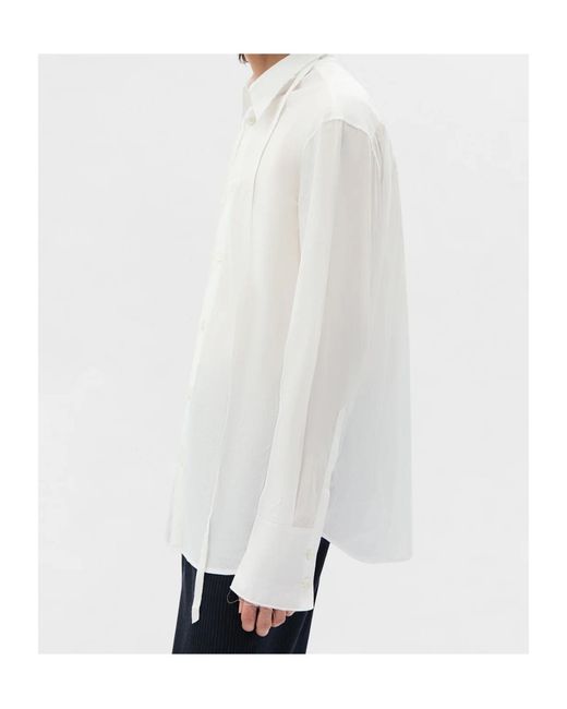 Ann Demeulemeester White Elgar Standard Shirt for men
