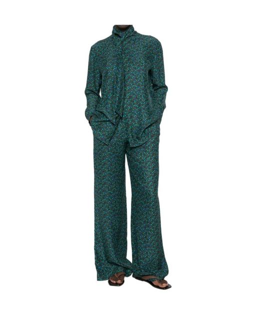Gianluca Capannolo Green Long-Sleeved Shirt
