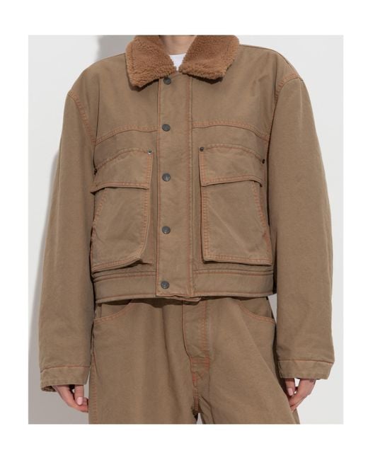 DSquared² Brown Buttoned Cropped Jacket
