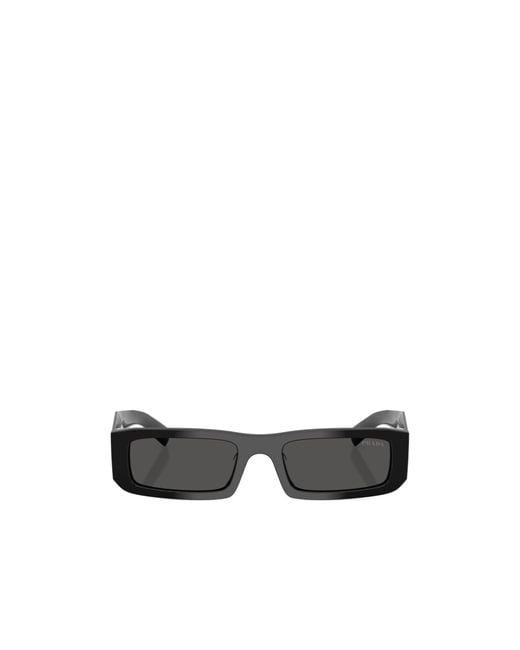 Prada White Eyewear Rectangle Frame Sunglasses for men