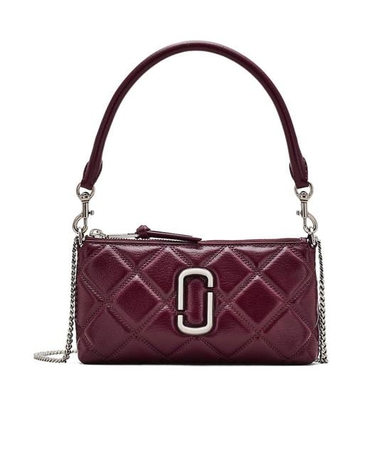 Marc Jacobs Purple Quilted Shoulder Bag
