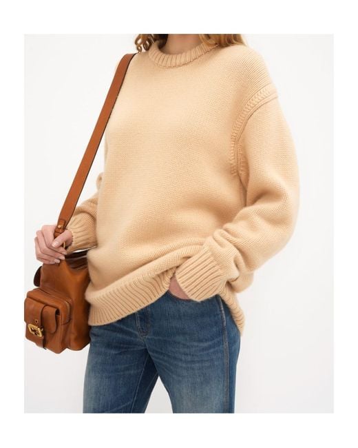 Chloé Natural Chloé Oversized Knitted Jumper