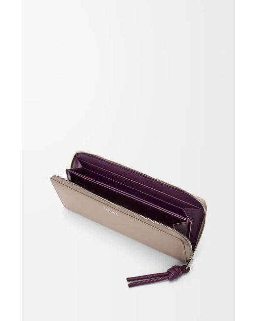 Loewe Multicolor Knot Zip Around Wallet