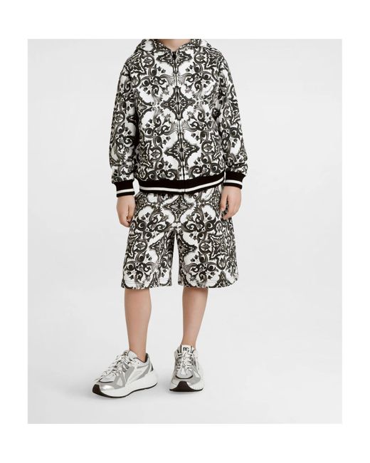 Dolce & Gabbana Black Cotton Hoodie