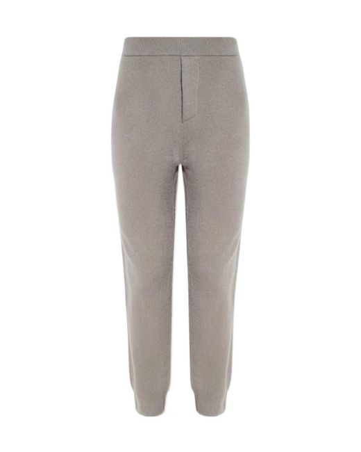 DSquared² Gray Logo Embroidered Sweatpants