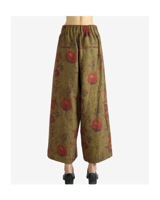 Uma Wang Natural Elastic Waist Casual Pants